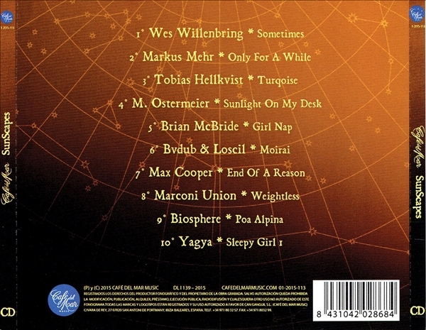 《SUNSCAPES》(2015)【1CD】∥CAFE DEL MAR∥∩