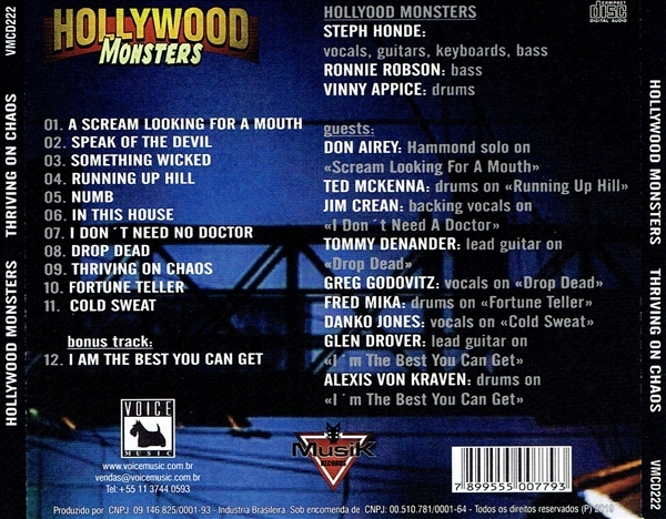 《THRIVING ON CHAOS DELUXE》(2020)【1CD】∥HOLLYWOOD MONSTERS∥∩