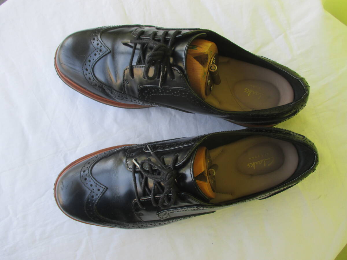 ★Clarks クラークス Teadale 　Maira 　ティ―デール マイラ　シューズ　 黒 シャインレザー　 23.5cm　現(xiàn)狀品　ソール全長26.5㎝