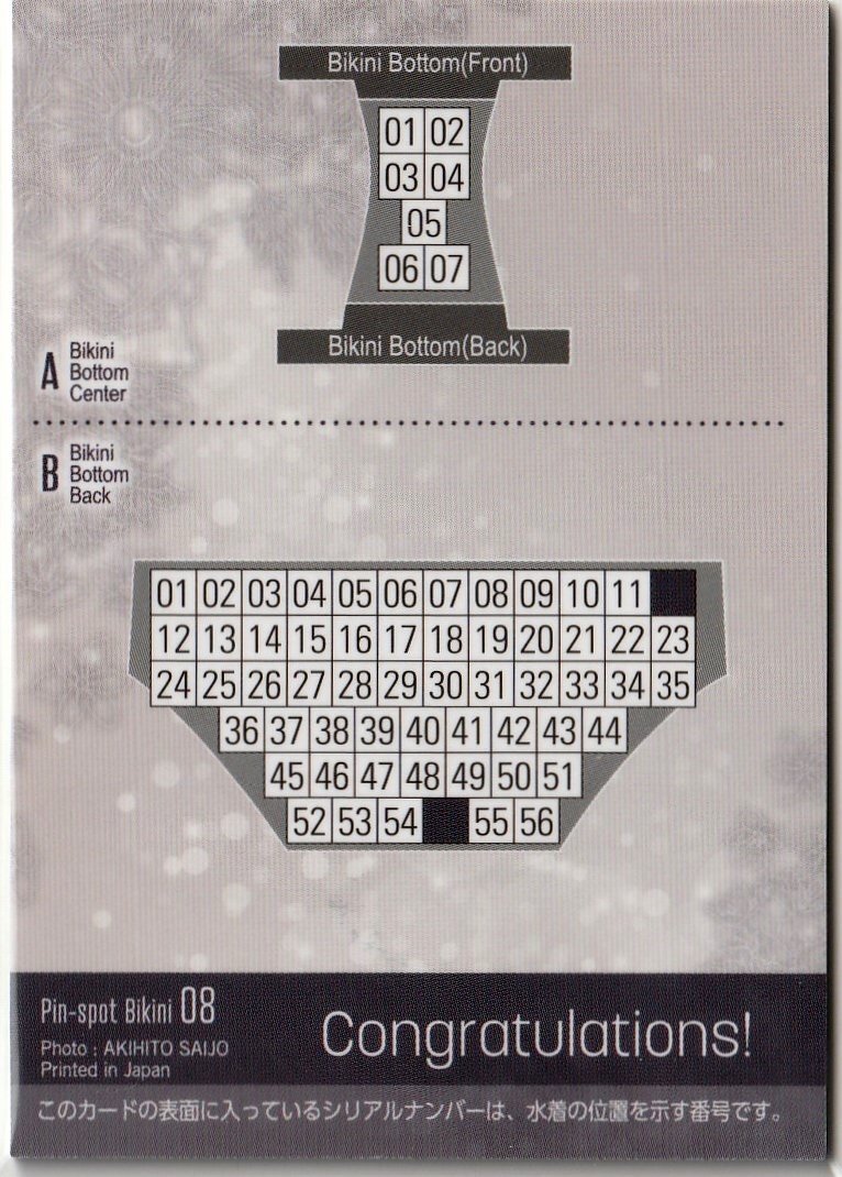[Hit's не груша один цветок Vol.3]49/56 булавка spo бикини карта 08( хлеб ti задний .. часть ) коллекционная карточка 