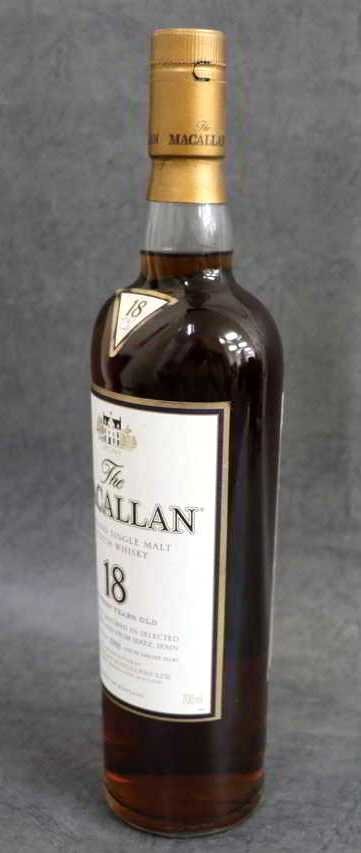 1円～【古酒 未開(kāi)栓】スコッチウイスキー The MACALLAN マッカラン 18年 1988蒸留 シェリーカスク 700ml 箱付　　 　　