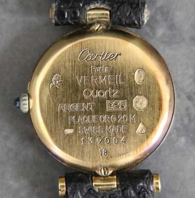 1 иен ~ [ женские наручные часы ]CARTIER Cartier Vendome SV925 кварц 