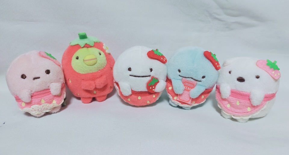 すみっコぐらし てのりぬいぐるみ いちごフェア とかげ ぺんぎん? たぴおか すみっコぐらし てのりぬいぐるみ いちごフェア とかげ ぺんぎん