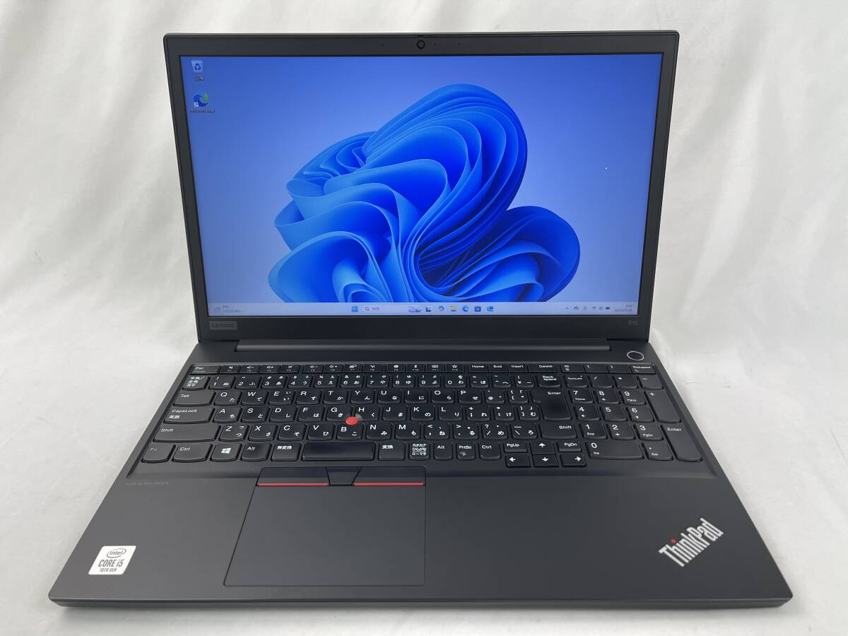 Lenovo ThinkPad E15 ノートパソコン 第10世代Intel Core i5-10210U メモリ8GB/SSD256GB 指紋認(rèn)証 15.6型FHD Win11【現(xiàn)狀品】1895