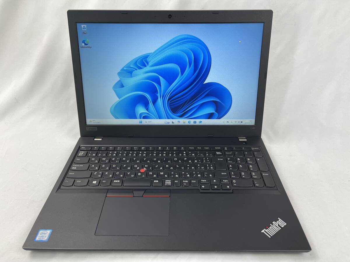 Lenovo ThinkPad L580 ノートパソコン Intel Core i3-8130U @ 2.20GHz メモリ8GB/SSD256GB 15.6型HD Win11 ビジネスノート ◎1896