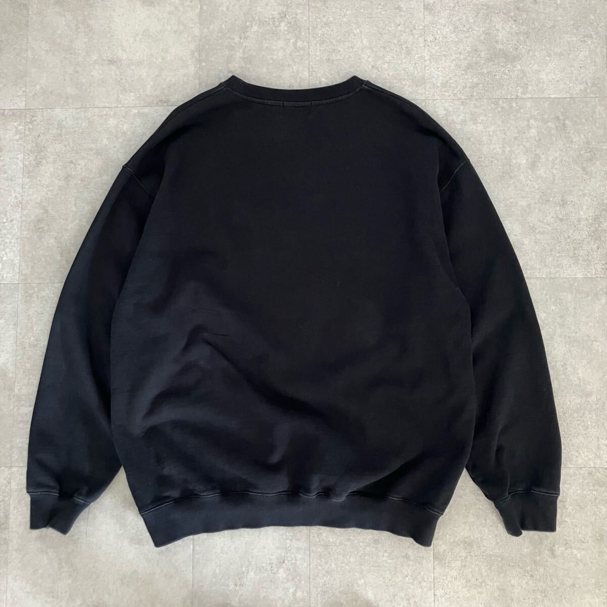 ●メンズ XLARGE エクストララージ ロゴデザイン スウェット/プルオーバー/オーバーサイズ/size(XL)/黒/トレーナー