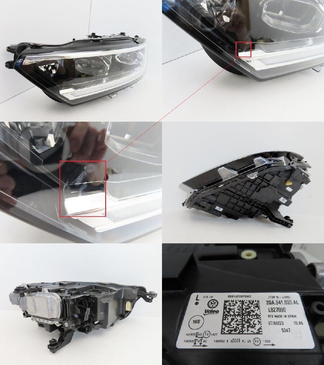 【即決有】 ワーゲン T-Roc ティーロック A1DPC 純正 左 ヘッドライト LED 2GA.941.035 (n007835)