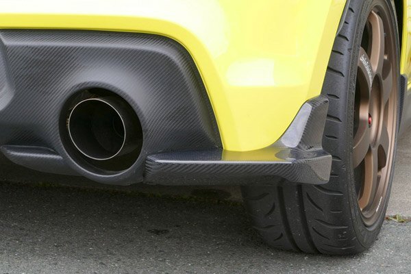 Monster Sport Monstar спорт задний нижний спойлер CFRP диагональный рубчик карбоновый Swift Sports 4BA-ZC33S 20.05~(2 type ) K14C турбо [