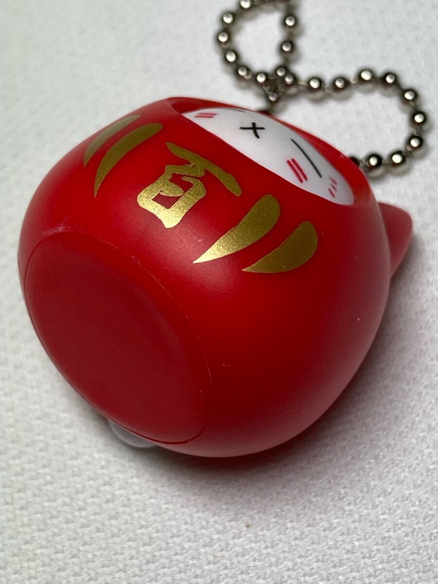 夏目友人帳　第100話記念　だるまニャンコ先生　フィギュア　マスコット付き　ボールチェーン　キーホルダー　ダルマ　達(dá)磨