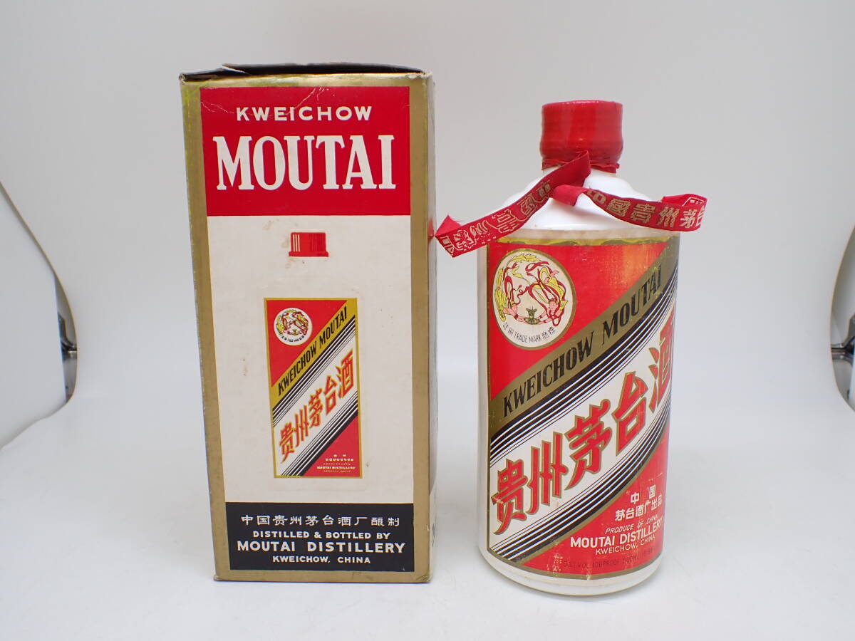 A4080 ★ 古酒 貴州茅台酒 MOUTAI マオタイ酒 天女ラベル 500ml 53度 総重量約921g ★ 未開封 長期保管品