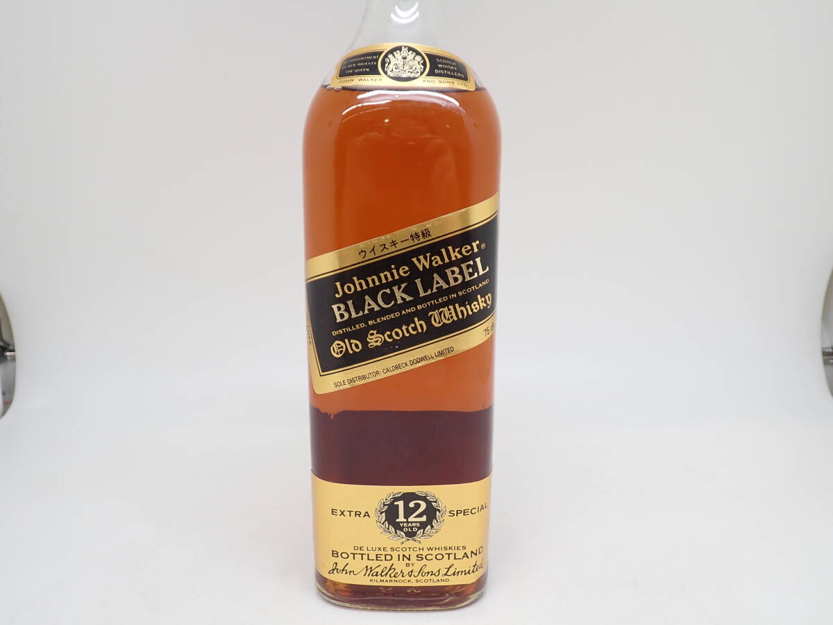 A4376★ ウイスキー Johnnie Walker ジョニーウォーカー 12年 ブラックラベル 特級(jí) 750ml 43度 ★ 未開封 長期保管品