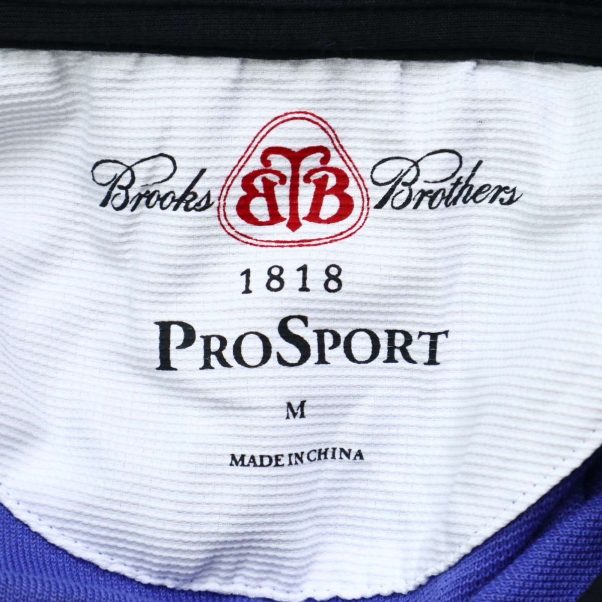 Brooks Brothers ブルックスブラザーズ PROSPORT 春夏 ワッペン 刺繍★ 半袖 鹿の子 ポロシャツ Sz.M メンズ ゴルフ　C5T05320_5#D