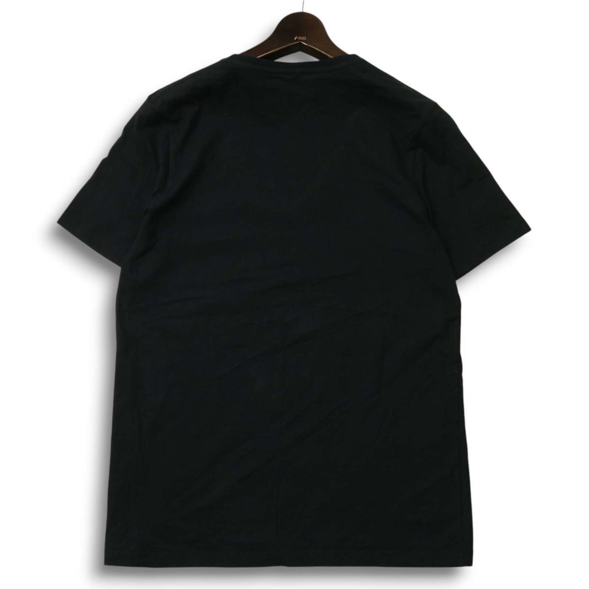 BLACK BARRETT ブラックバレット ニールバレット 春夏★ ロゴプリント 半袖 Tシャツ カットソー Sz.3 メンズ 黒 日本制　C5T05304_5#D