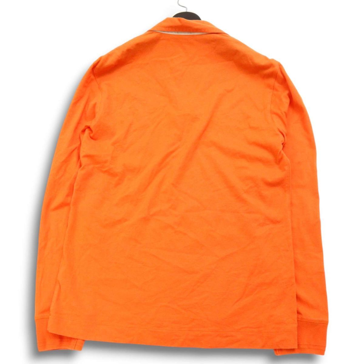 Paul Smith ポールスミス メインライン★ 通年 リーフ ボーダー プリント 長(zhǎng)袖 ポロシャツ Sz.L メンズ 日本制　C5T05415_6#F