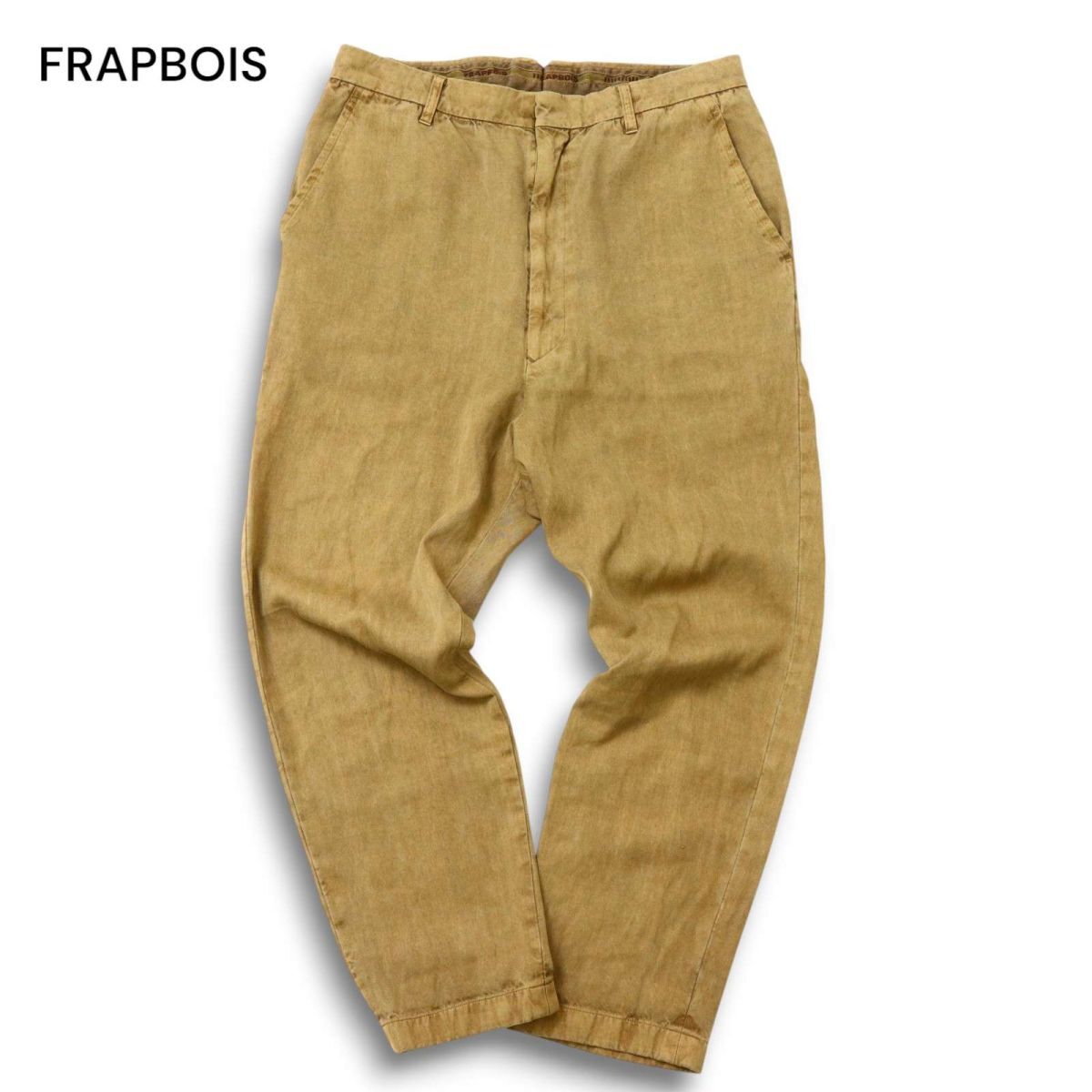 FRAPBOIS フラボア 春夏★ 麻 リネン混 サルエル テーパード パンツ Sz.1 メンズ 日本制　C5B02669_6#P