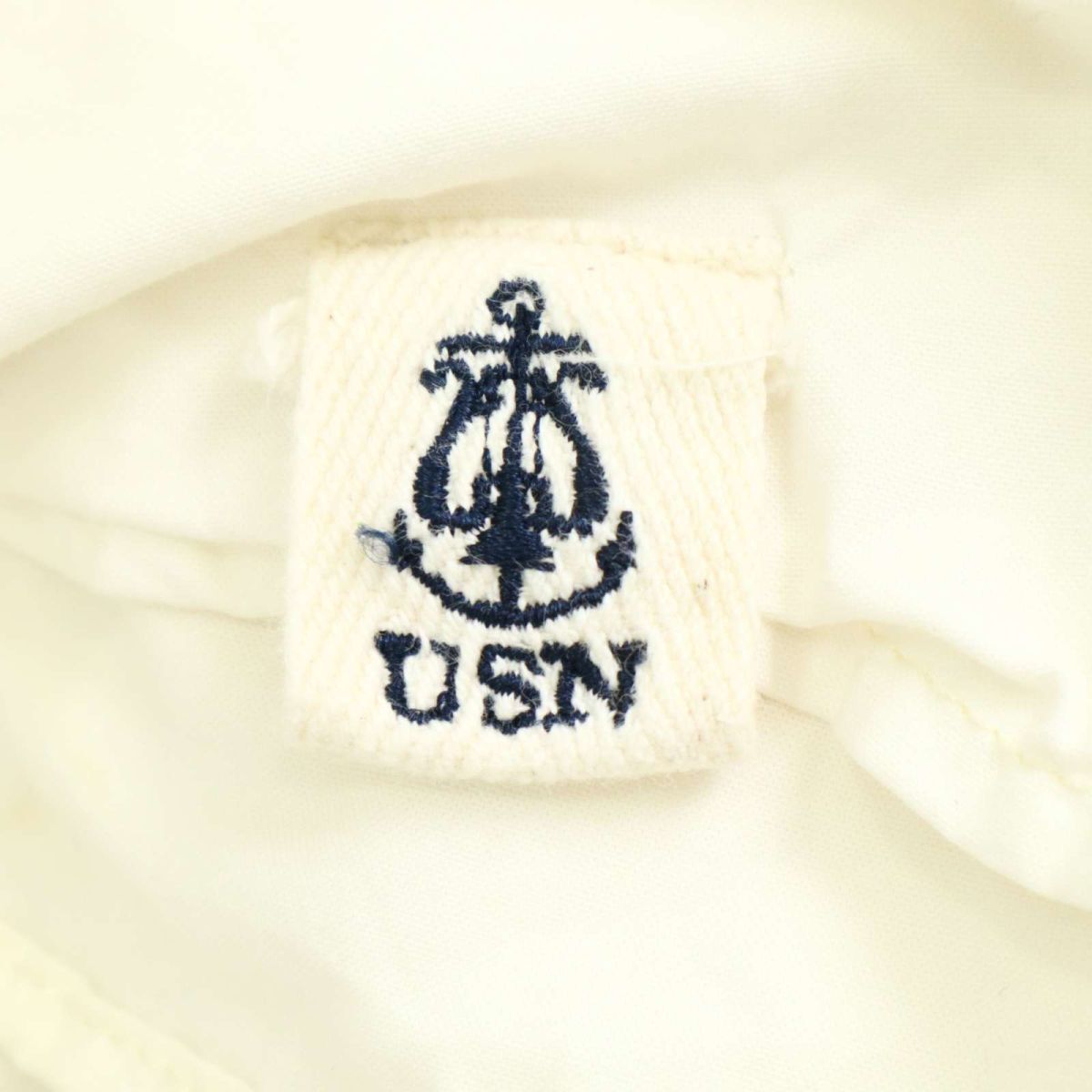 AVIREX アヴィレックス 春夏 U.S.NAVY★ 半袖 フーディー ミリタリー シャツ Sz.L メンズ 白　C5T05678_6#M