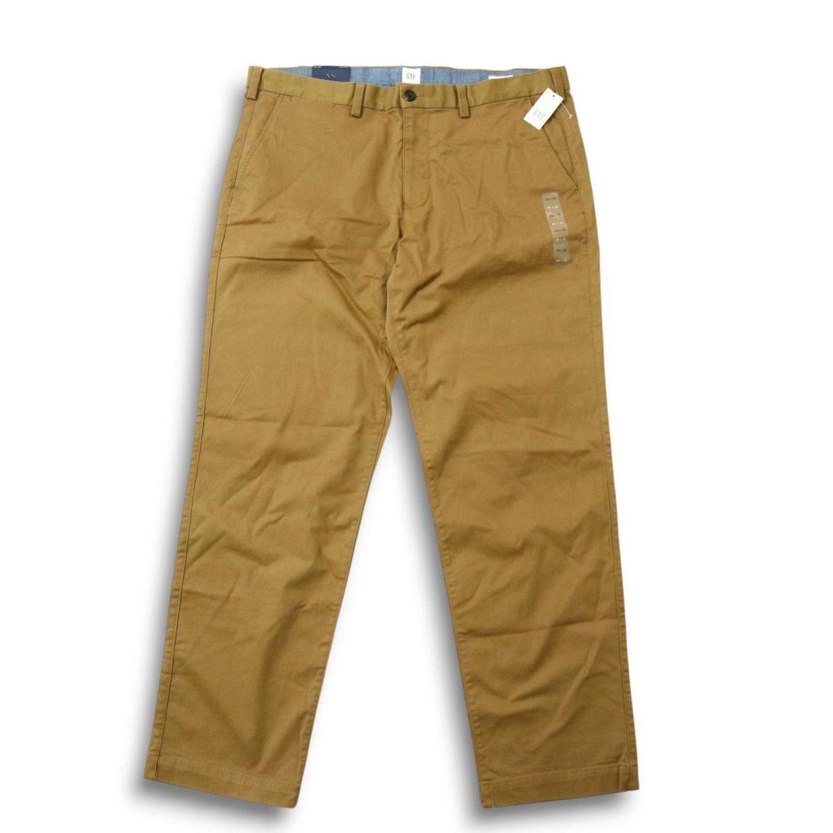 【新品 未使用】 GAP ギャップ 通年 ストレッチ★ ストレート チノ パンツ Sz.38 メンズ 大きいサイズ 特大　C5B02626_6#R
