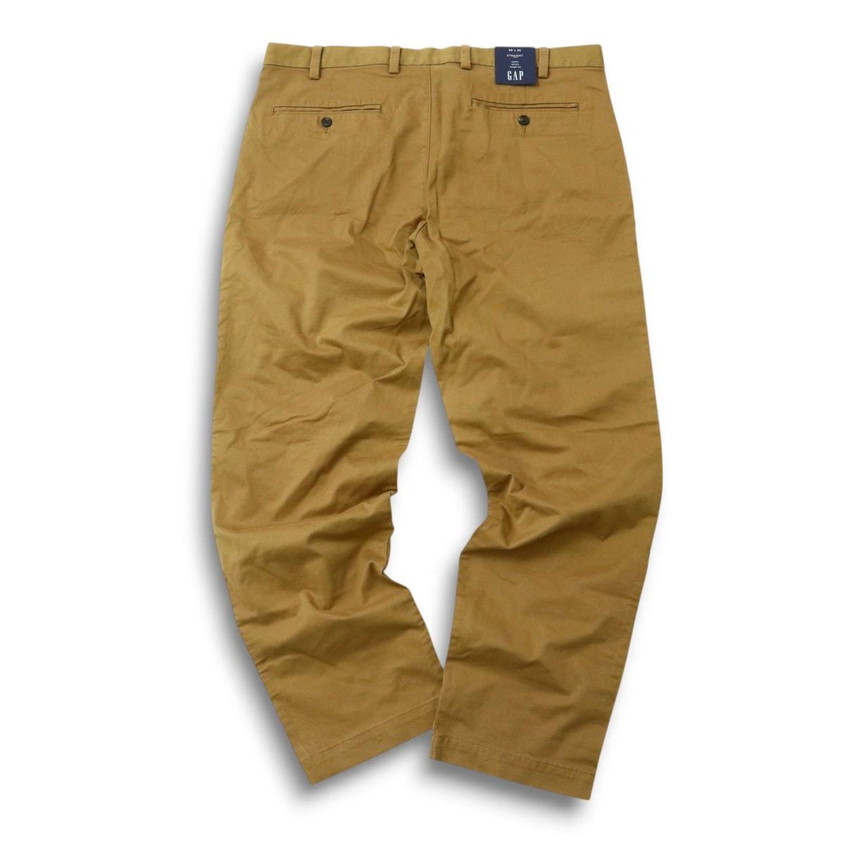 【新品 未使用】 GAP ギャップ 通年 ストレッチ★ ストレート チノ パンツ Sz.38 メンズ 大きいサイズ 特大　C5B02626_6#R