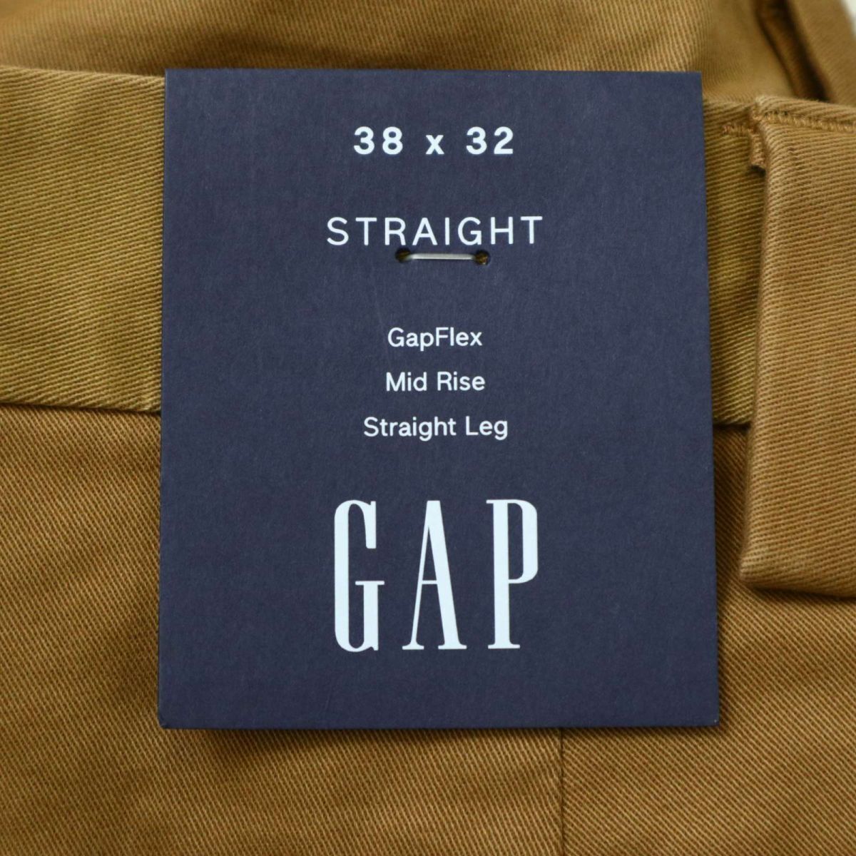 【新品 未使用】 GAP ギャップ 通年 ストレッチ★ ストレート チノ パンツ Sz.38 メンズ 大きいサイズ 特大　C5B02626_6#R