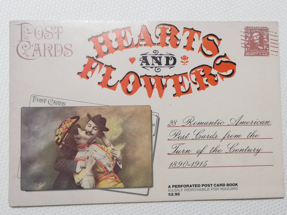 ■1100■絵葉書 24枚 外國 HEARTS AND FLOWERS POST CARDS エンジェル 他　アート レトロ 
