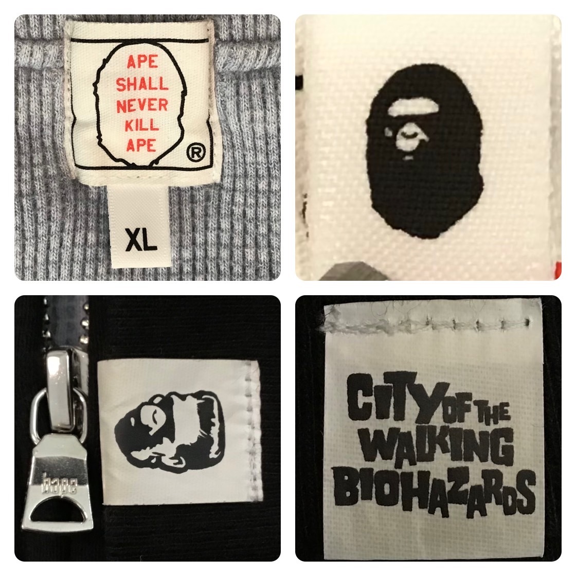 ★復刻★ 2nd シャーク パーカー XLサイズ PONR shark full zip hoodie a bathing ape BAPE エイプ ベイプ アベイシングエイプ yi84