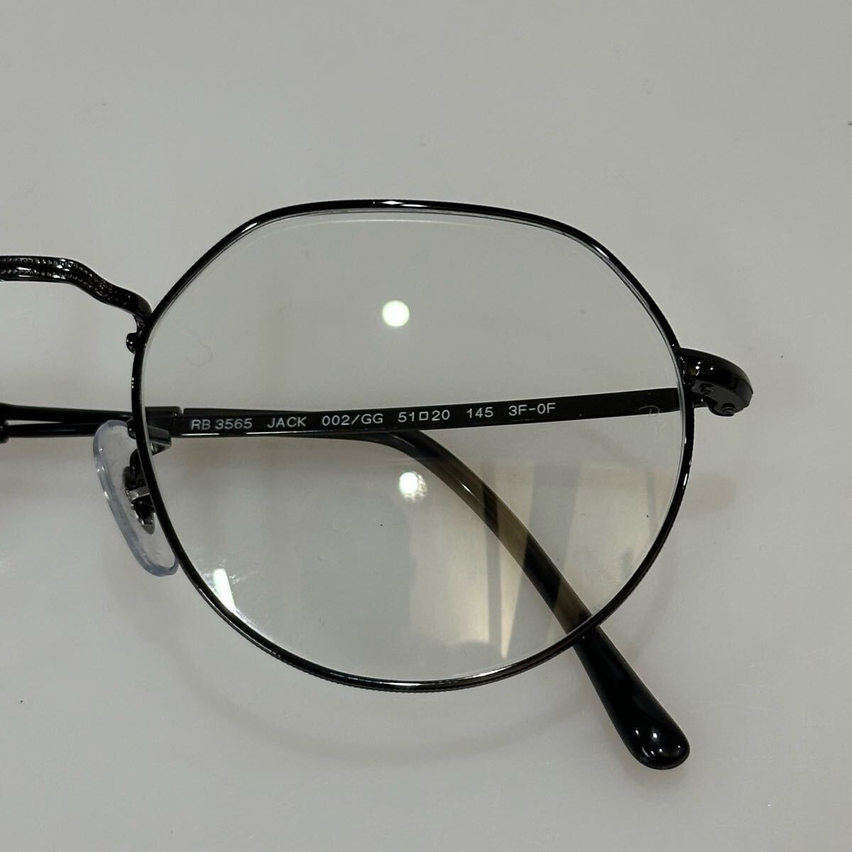 美品◇イタリア制 Ray-Ban JACK Transitions RB3565 002/GG 51□20 クリア×ブルー調(diào)光 サングラス