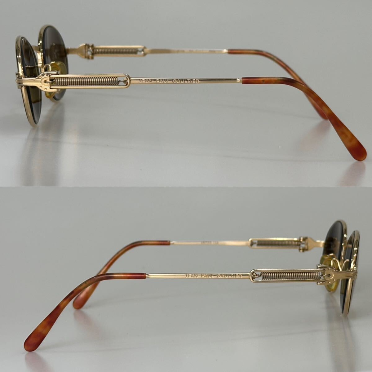良品!!90's Vintage JeanPaulGaultier ゴルチエ オーバル型 度入り メガネ フレーム 48㎜ 【55-5104 】バネ デザイン JPG 廃盤 サングラス