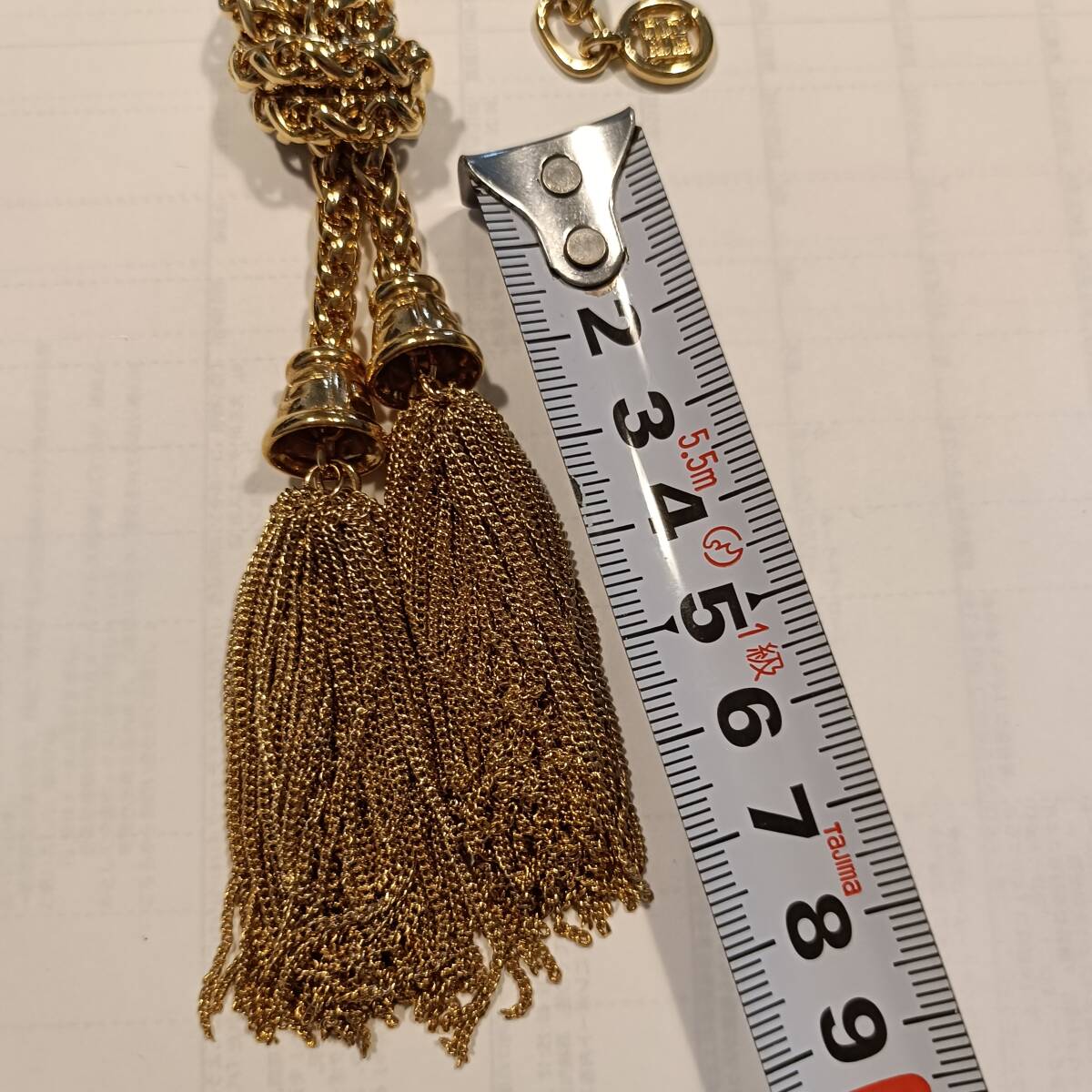 GIVENCHY　ネックレス　ゴールド　タッセル　フリンジ　レア　綺麗な狀態(tài)　付屬品なし　ブランド　アクセサリー　1円