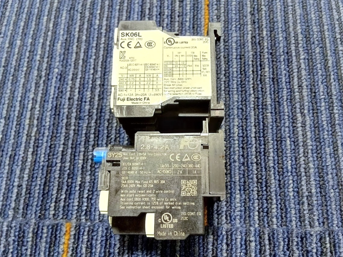 富士電機 マグネットスイッチ　SK06LW-E01K2P8　SK06L TK12(0531MM_6)_画像5