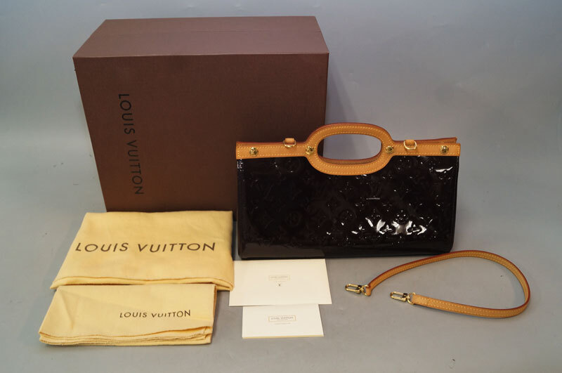 yd02-LOUIS VUITTON ルイヴィトン 2way ショルダーバッグ ROXBURY DRIVE ロクスバリー ドライブ M93569 ヴェルニ 保存袋付 箱付 フランス制