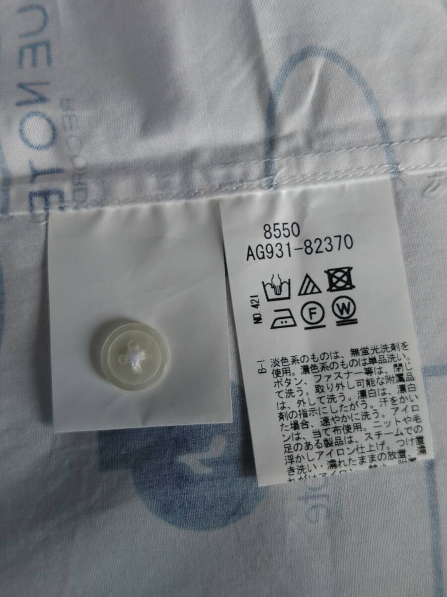 TAKEO KIKUCHI タケオキクチ BLUE NOTE ブルーノート 総柄 アロハシャツ ホワイト 2 M JAZZ ジャズ 夜ジャズ ハードバップ BLUE GIANT_画像6