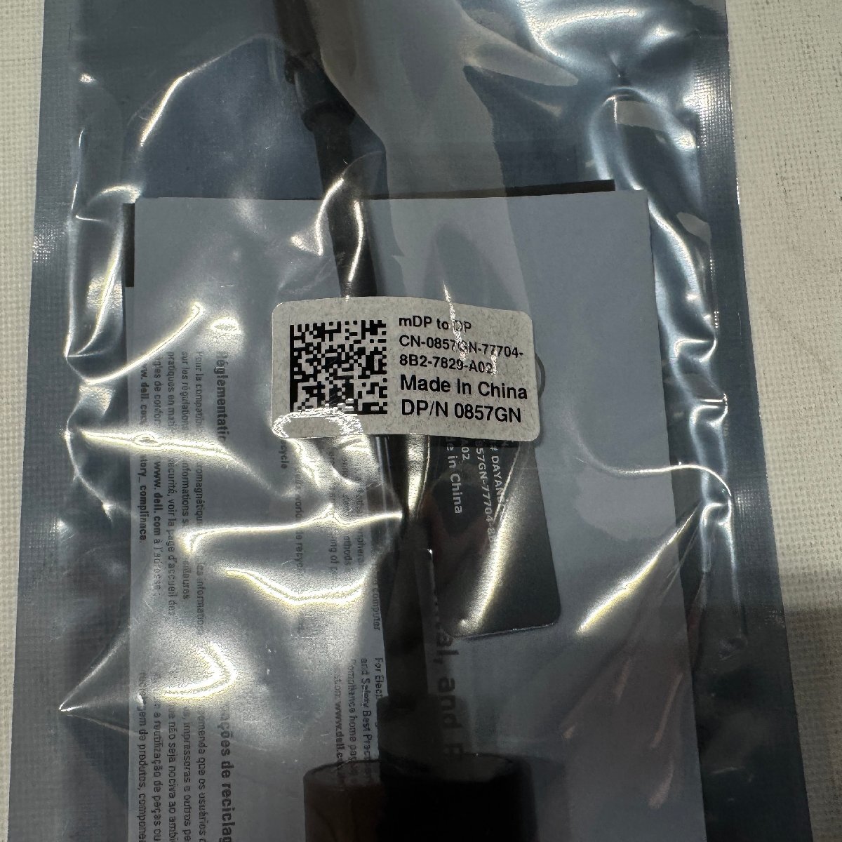 *DELL DAYANBC084 Mini DisplayPort to DisplayPort конверсионный адаптор / mDP to DP / нераспечатанный * не использовался 5 шт. комплект / бесплатная доставка /0410e5-8