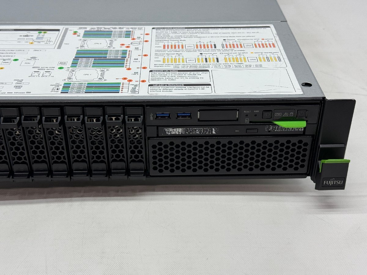 *FUJITSU PRIMERGY RX2540 M2*2*Xeon E5-2630 v4 @2.20GHz/128GB/3*300GB/PRAID EP420i/2*1200W*0129-I