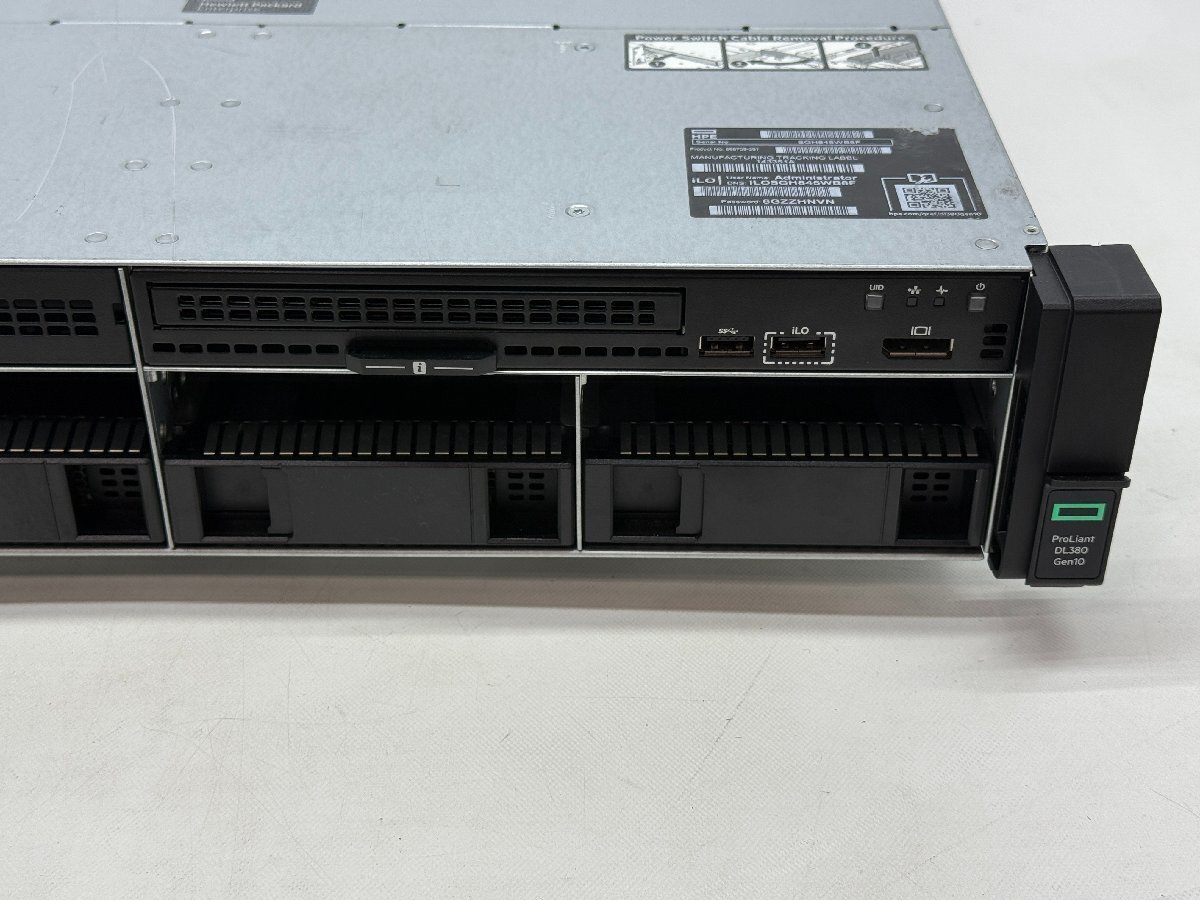 ★HP ProLiant DL380 Gen10 8LFF★Xeon Bronze 3106 @1.70GHz/16GB/ストレージ無し/P408i-a SR Gen10/2*500W★0604-I