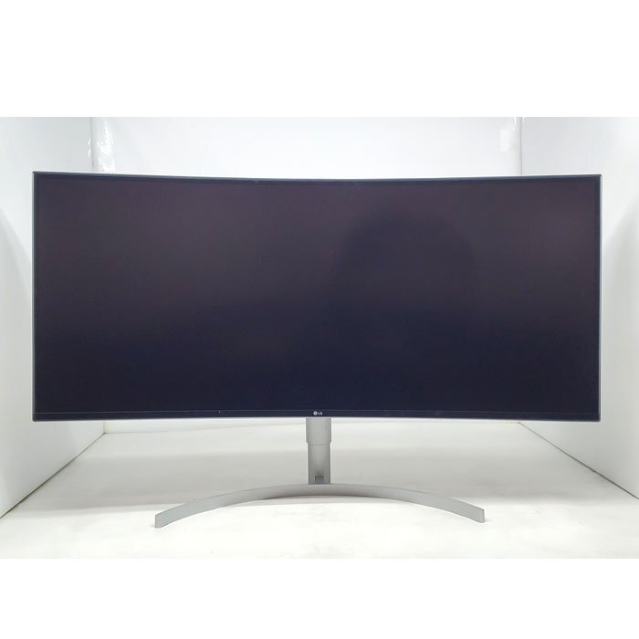 ■LG 38WK95C-W 37.5型3840x1600 灣曲ウルトラワイド IPS DisplayPort HDMI USB-C HDR対応 スピーカー內(nèi)蔵 75Hz ゲーミング 動作OK 0314-S
