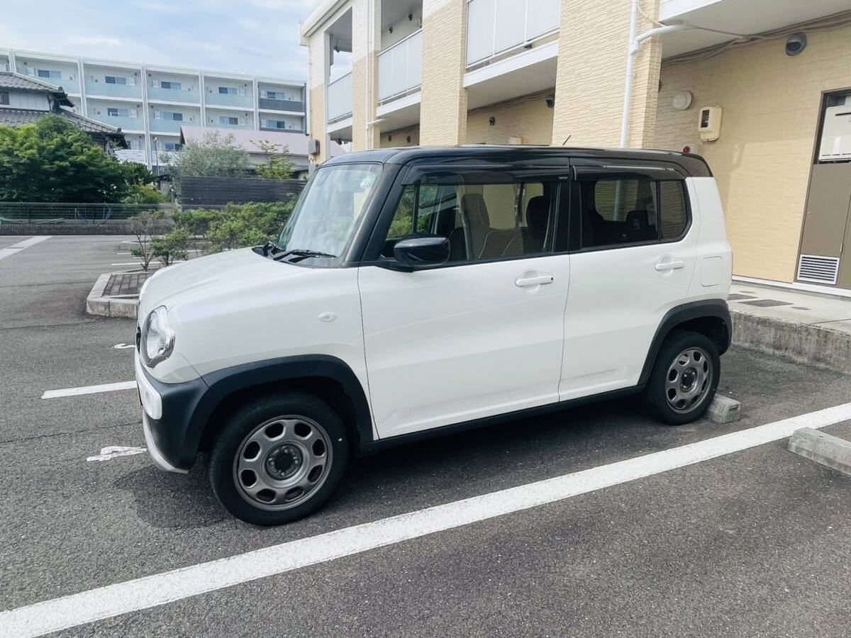 H27年ハスラーG（4WD）　車検R8年9月まで　修復(fù)歴なし　つやあり　シートヒーター　裝備充実　人気の白ツートン　禁煙車　