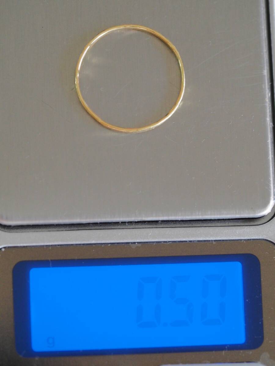 K10　リング　１6号　細めのリング_画像9