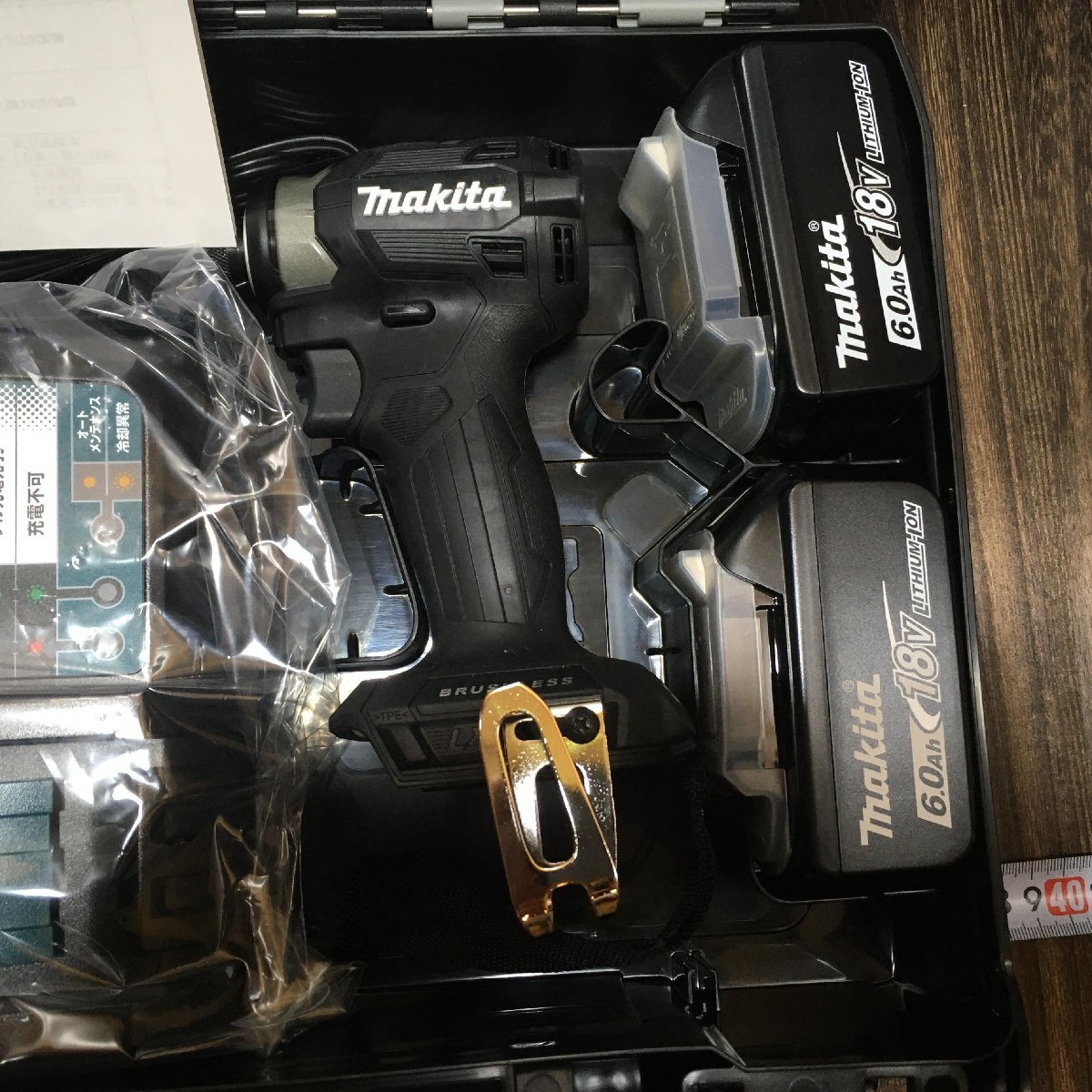  не использовался makita Makita заряжающийся ударный инструмент TD173DRGXB 18V 6.0Ah 108Wh аккумулятор 2 шт 