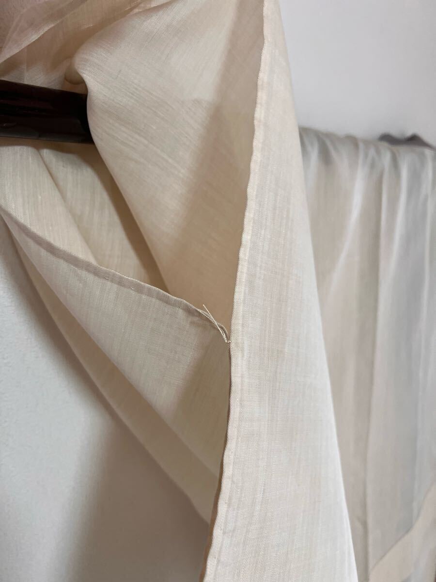 逸品 本麻 長襦袢 小千谷ちぢみ 襦袢 麻100% 希少品 夏 和裝