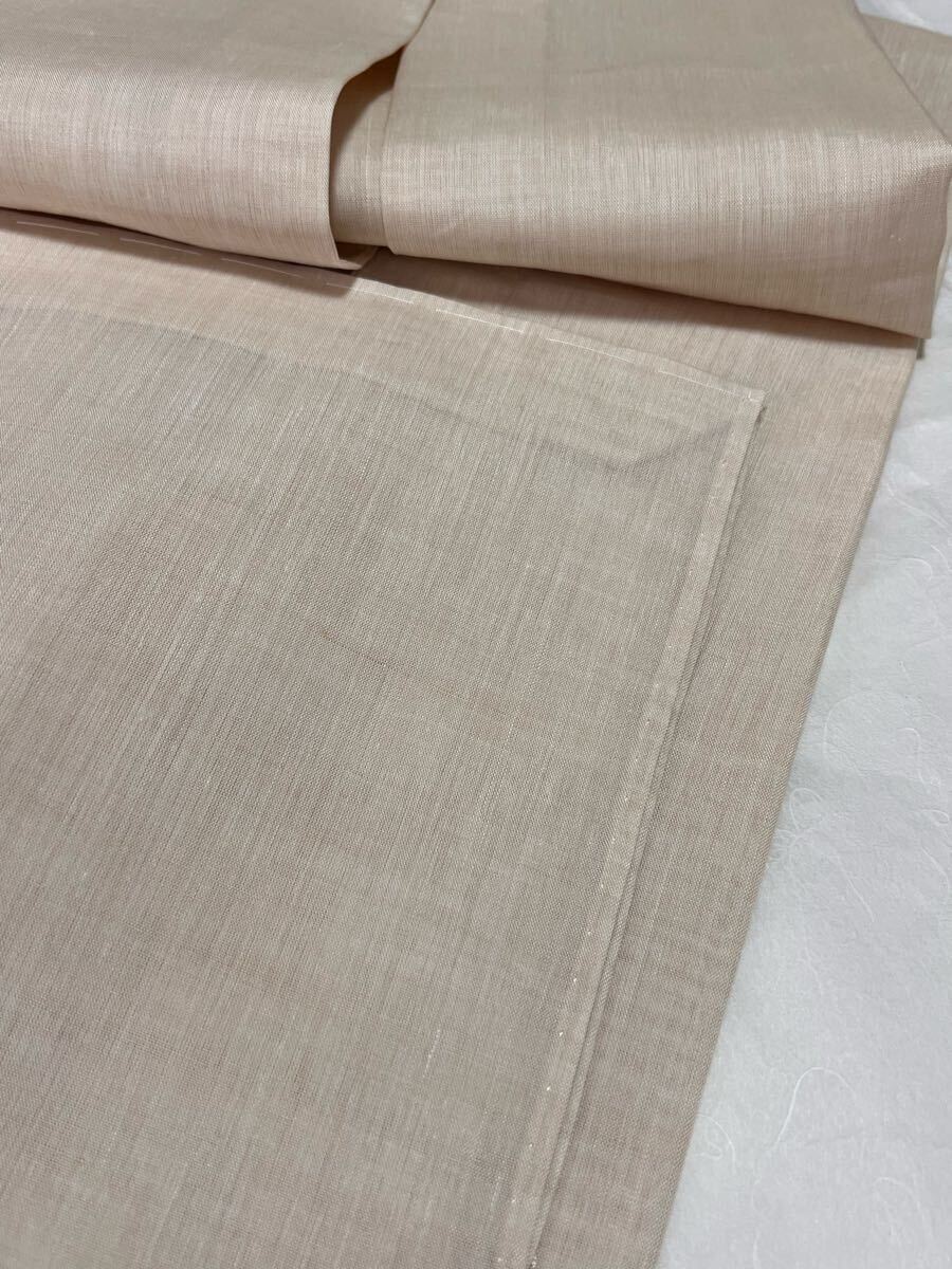 逸品 本麻 長襦袢 小千谷ちぢみ 襦袢 麻100% 希少品 夏 和裝