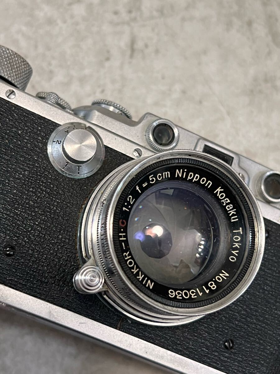 Nicca カメラ camera 希少品 NIKKOR 1:2 f=5cm nippon kogaku tokyo ヴィンテージカメラ