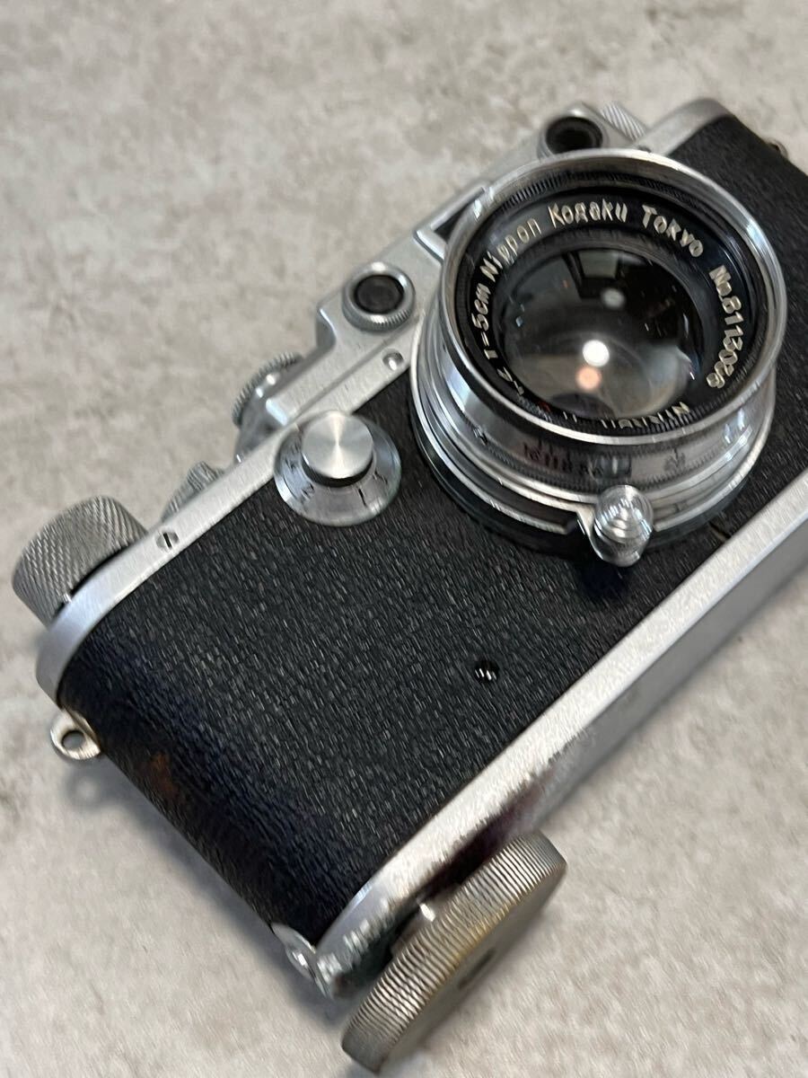 Nicca カメラ camera 希少品 NIKKOR 1:2 f=5cm nippon kogaku tokyo ヴィンテージカメラ