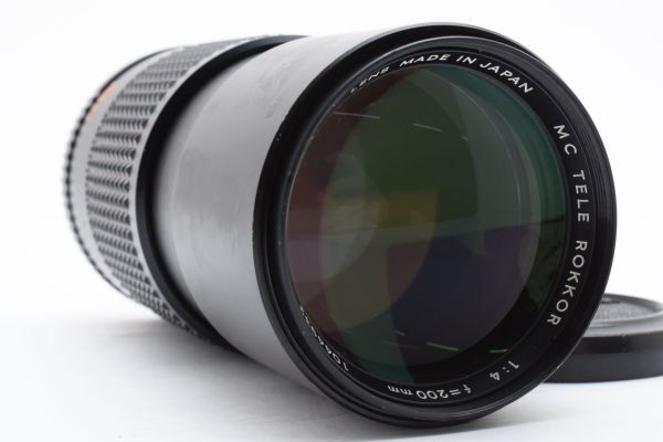 [良品]ミノルタ MINOLTA MC TELE ROKKOR 200mm f/4 マニュアルフォーカス 望遠 レンズ 2494077