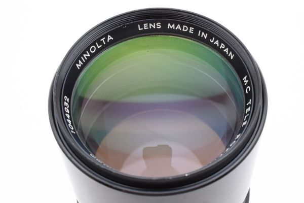 [良品]ミノルタ MINOLTA MC TELE ROKKOR 200mm f/4 マニュアルフォーカス 望遠 レンズ 2494077