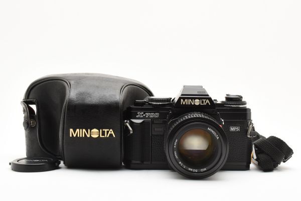 [良品]ミノルタ MINOLTA X-700 一眼レフ 35mm フィルムカメラ ブラック 黒 + MD 50mm f/1.4 2502333