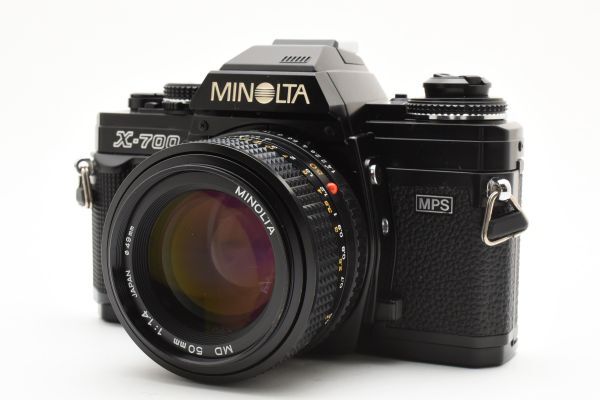 [良品]ミノルタ MINOLTA X-700 一眼レフ 35mm フィルムカメラ ブラック 黒 + MD 50mm f/1.4 2502333