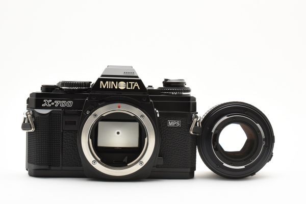 [良品]ミノルタ MINOLTA X-700 一眼レフ 35mm フィルムカメラ ブラック 黒 + MD 50mm f/1.4 2502333