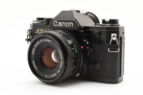 [良品]キヤノン Canon AE-1 一眼レフ 35mm フィルムカメラ ブラック 黒 ＋FD 50mm f/2 2502336