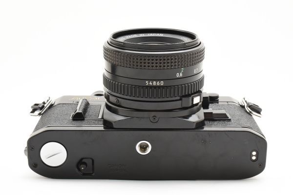 [良品]キヤノン Canon AE-1 一眼レフ 35mm フィルムカメラ ブラック 黒 ＋FD 50mm f/2 2502336