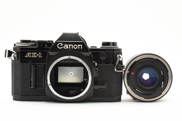 [良品]キヤノン Canon AE-1 一眼レフ 35mm フィルムカメラ ブラック 黒 ＋FD 50mm f/2 2502336